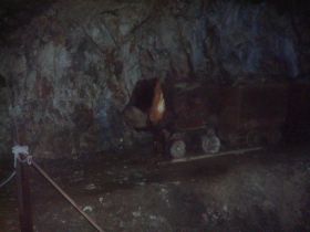 INSIDE THE MINE - ON THE TRAIN